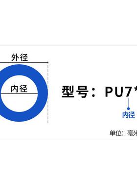 PU气管油管水管空压机软管1.5X3/2X4/3.5X6/4.5X7/5X7/4X8/6X9/7X