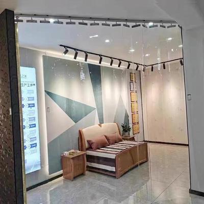 空调门帘可推拉折叠隔断帘透明塑料pvc隔热挡风店铺商用滑动软帘