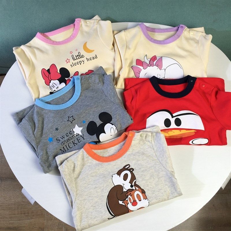 小童纯棉家居服套装男宝女宝秋衣卫生裤儿童棉毛衫内衣时尚洋派