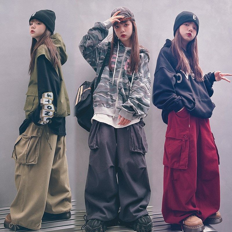 冷大娘定制男女儿童降落伞裤休闲工装裤街舞运动百搭宽松紧腰裤子,童装/婴儿装/亲子装,裤子,淘宝优惠券,粉丝福利购,淘宝优惠卷