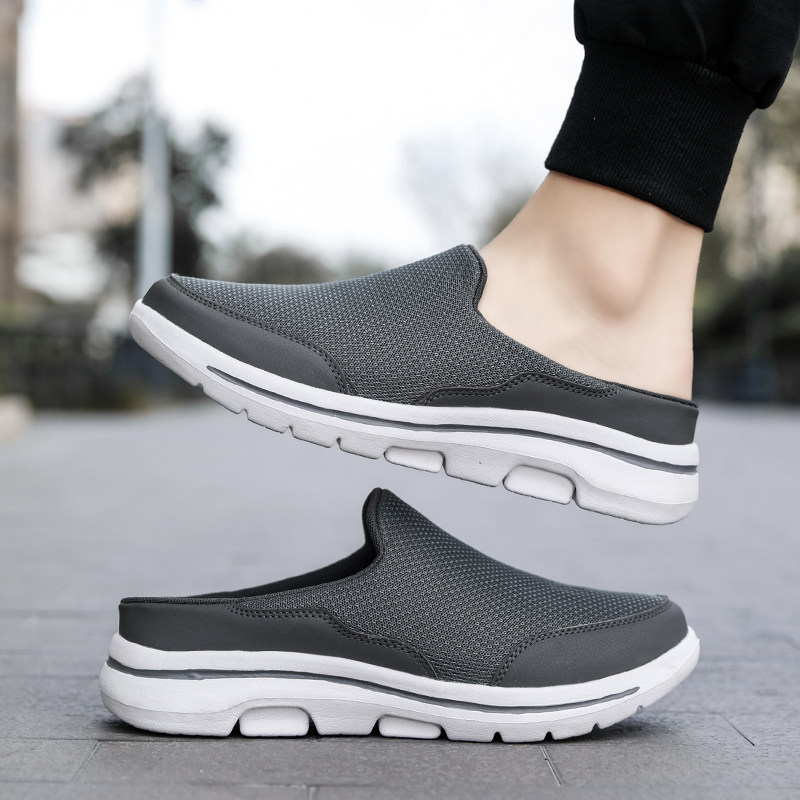 大码拖鞋男46 47 48加肥加大中老年爸爸外穿包头半拖鞋老人防滑鞋,流行男鞋,包头拖,淘宝优惠券,粉丝福利购,淘宝优惠卷