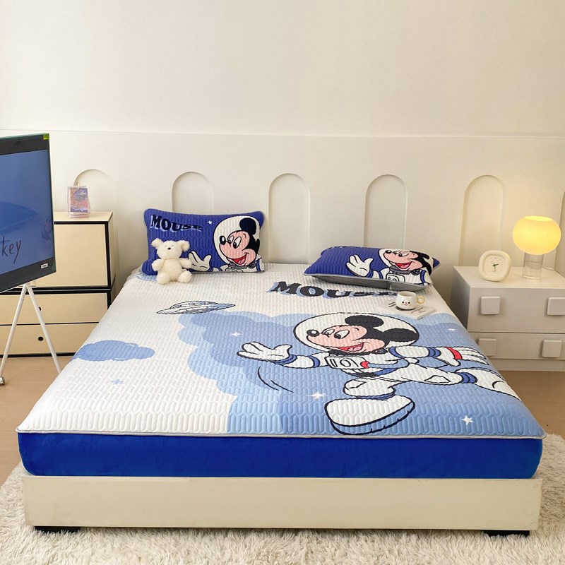 卡通榻榻米专g用床盖四季通用夹棉床单防滑大炕盖儿童床笠定制尺