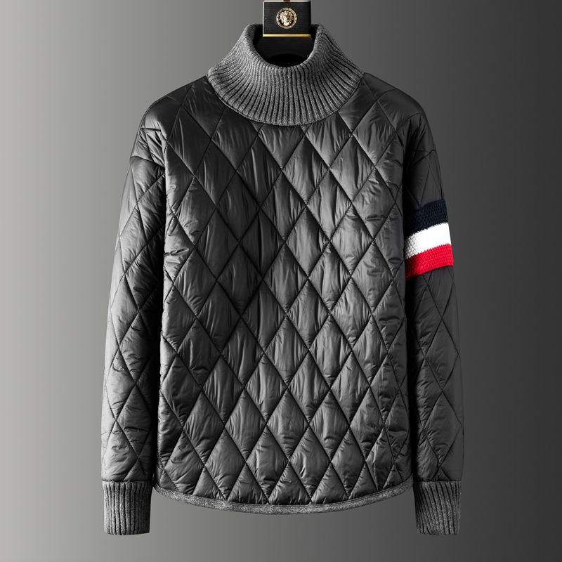 单/套装羽绒棉套装男士冬季卫衣夹棉加厚棉服针T织休闲两件式帅气