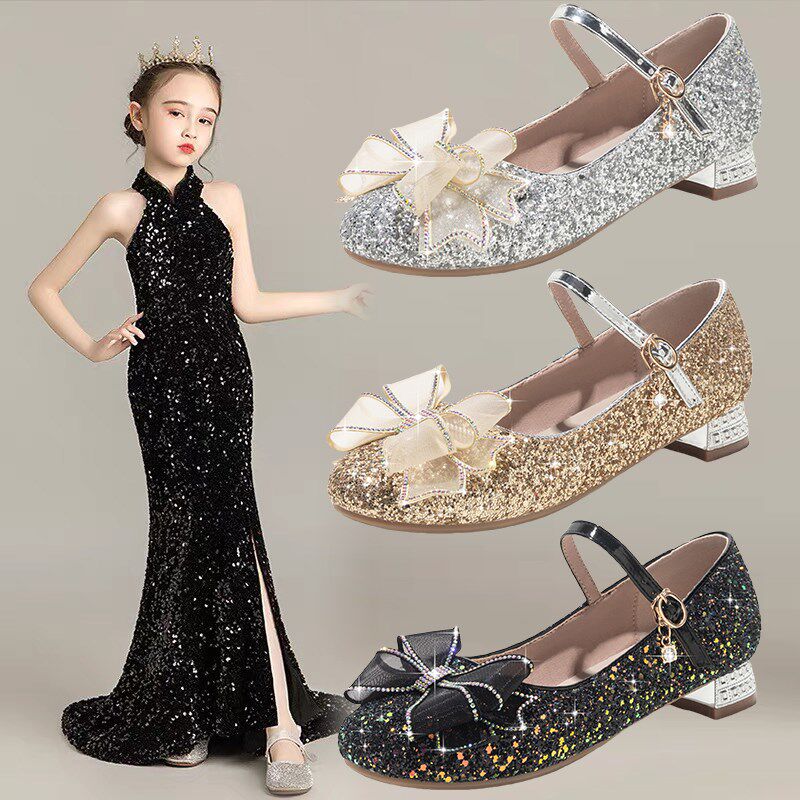 女童公主鞋水晶鞋女儿童高跟鞋春秋单鞋小女孩钢琴走秀配礼服鞋子,童鞋/婴儿鞋/亲子鞋,水晶/水钻鞋,淘宝优惠券,粉丝福利购,淘宝优惠卷