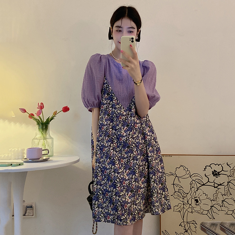 【夏季尝新价】80-160斤拉链哺乳连衣裙孕妇装夏季新款