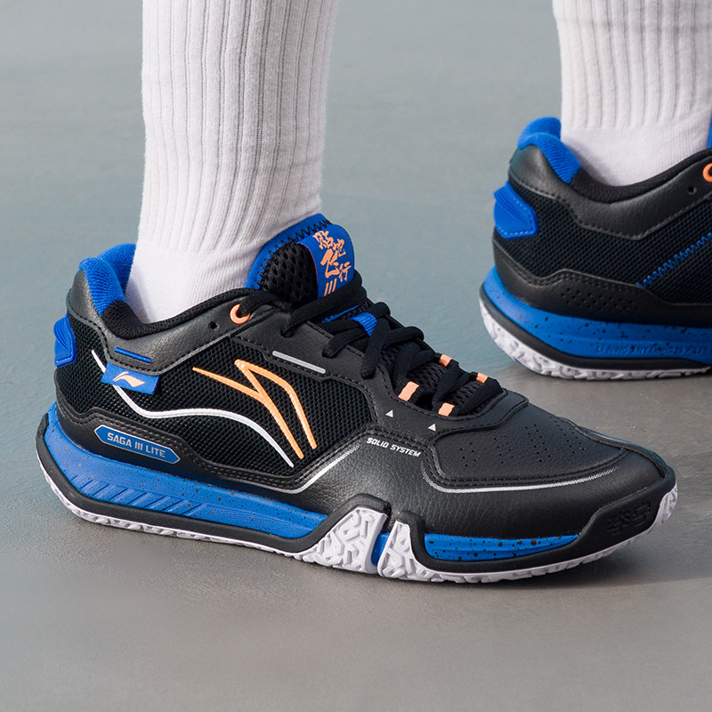 李宁羽毛球鞋新款贴地飞行3代LITE 男女款轻便透气耐磨训练运动鞋