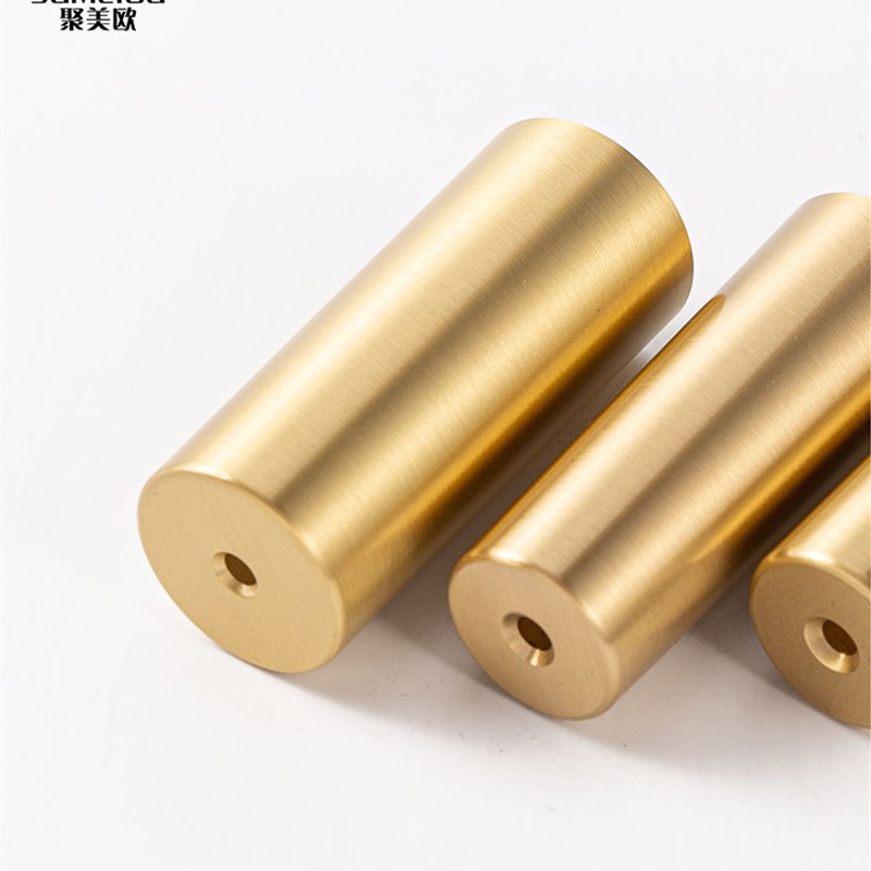 轻奢家具黄铜套脚套椅子沙发床圆形护套脚垫锥形封底直通新中式