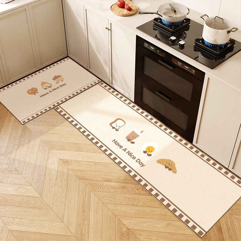 厨房专用地垫家用防滑防油可擦免洗地毯脚垫吸水吸油专用2024新款,居家布艺,厨房地垫,淘宝优惠券,粉丝福利购,淘宝优惠卷