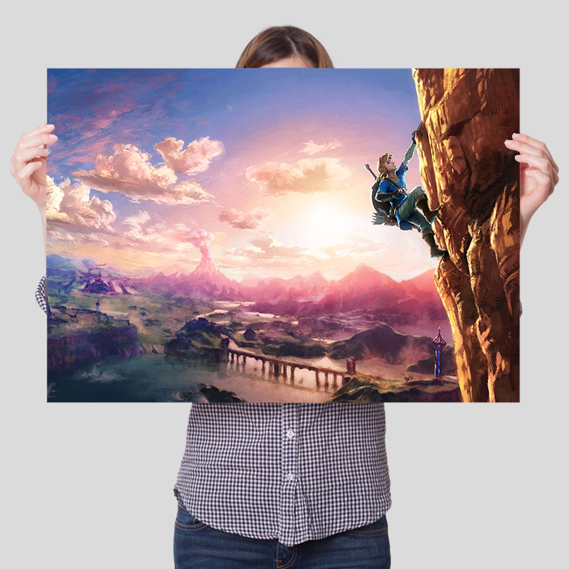 塞尔达传说荒野之息游戏海报墙贴装饰电竞玩网吧咖壁画宿舍卧室贴