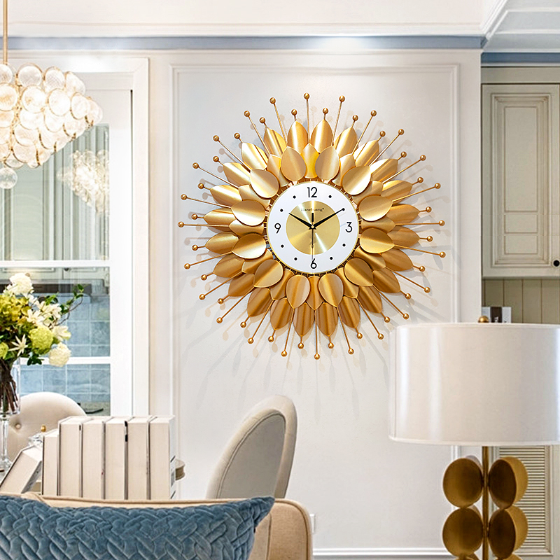 钟表网红挂钟客厅创意家用欧式大气静音机芯装饰挂件墙壁钟石英表