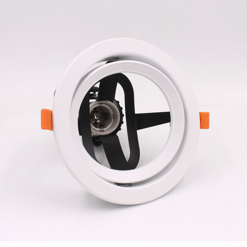 LED射灯嵌入式大摇摆PAR30射灯灯架35W40W天花灯服装店展厅开孔灯