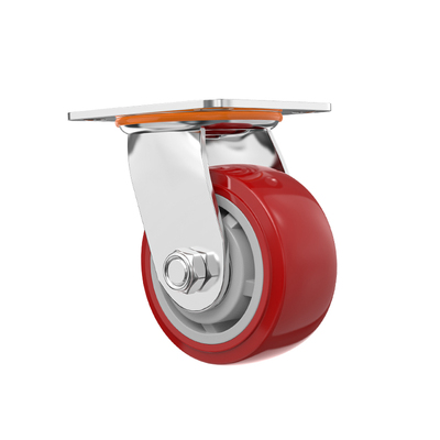 推车轮子 345寸橡胶轮板车万向轮大全手拉小推车拖车静音脚轮滑轮