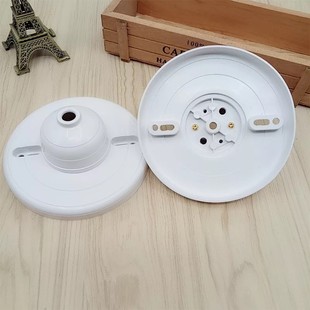 加厚塑料吊线盒圆形胶木耐高温平灯座底盒12cm吊灯转换盒掉线灯座