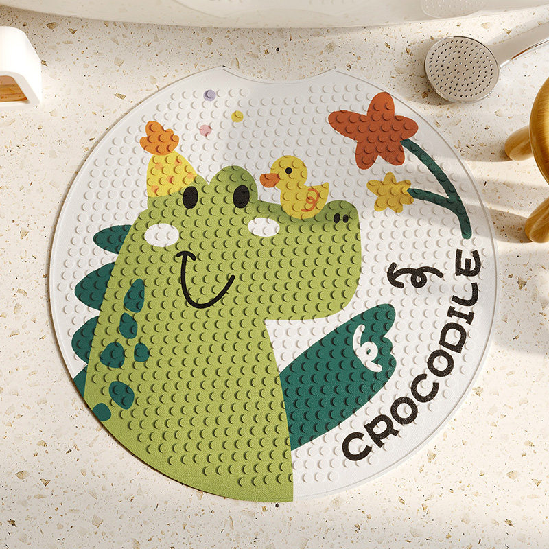 圆形浴室防滑垫儿童老人洗澡卫生间防摔吸盘垫厕所淋浴房按摩脚垫,居家布艺,家用脚垫,淘宝优惠券,粉丝福利购,淘宝优惠卷