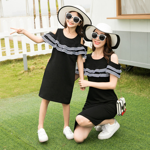 亲子装母女夏款亲子装夏装母女装夏季连衣裙母女装2021新款潮洋气