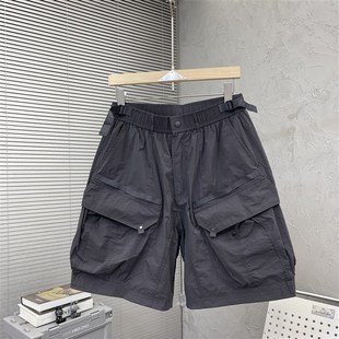 个性 潮牌男士 裤 工装 街头五分裤 美式 休闲短裤 宽松时尚 新款 2025夏季