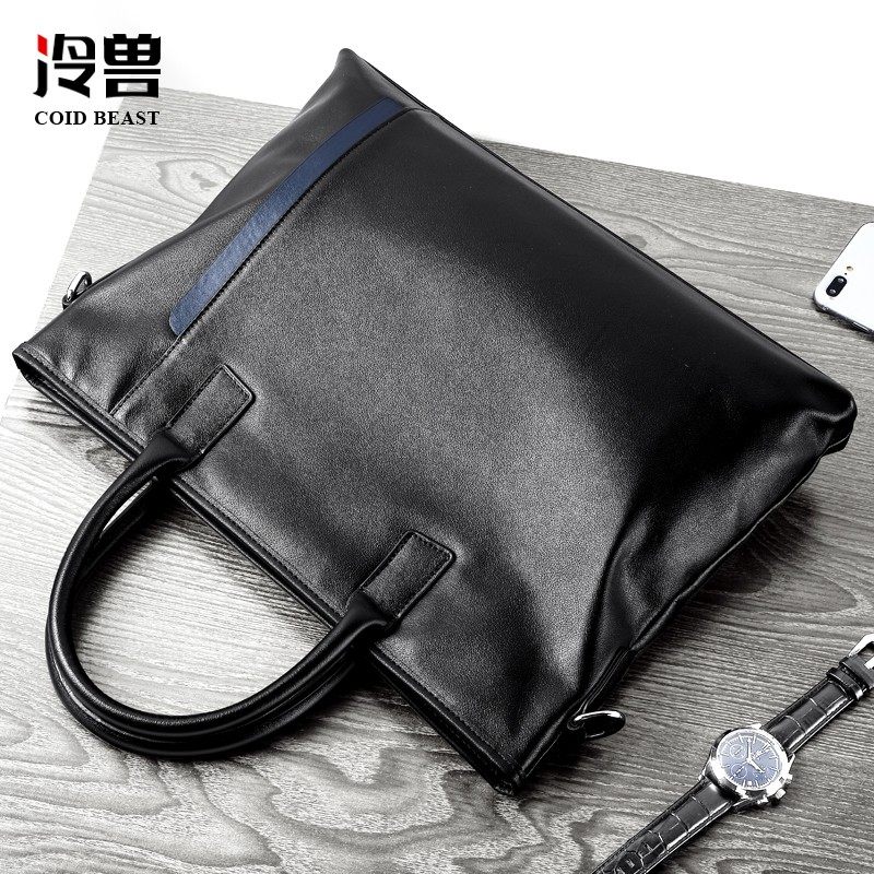 冷兽男包手提包真皮电脑公文包商务休闲软牛皮男士单肩斜挎背包包,箱包皮具/热销女包/男包,男士包袋,淘宝优惠券,粉丝福利购,淘宝优惠卷