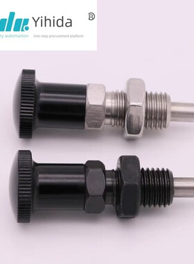 旋钮柱塞PXAN16L覆位型分割弹簧定位柱卡销PXKN伸缩分度销碳钢M12