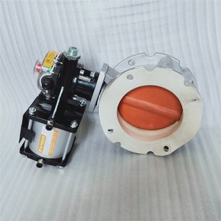 150 气动调节控制粉尘蝶阀V2FS商砼水泥搅拌站包胶dn100 200阀门