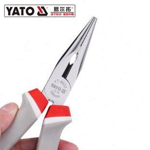 6603 易尔拓 YATO 6604 钢丝钳尖嘴钳子铬镍钢工业级6寸8寸