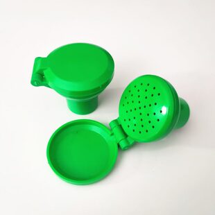 洗眼器喷头喷嘴配件绿色塑料ABS冲眼器头过滤喷头洗眼喷头出水嘴
