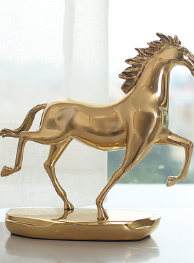 新品!纯铜家饰家居饰品客厅装饰黄铜饰品电视柜摆件客厅玄关装饰