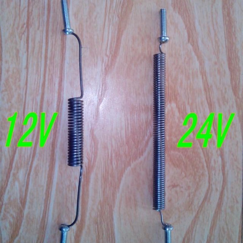 电热丝12V150W钨丝发热体车载24V400W 汽车小太阳电暖器取暖放电