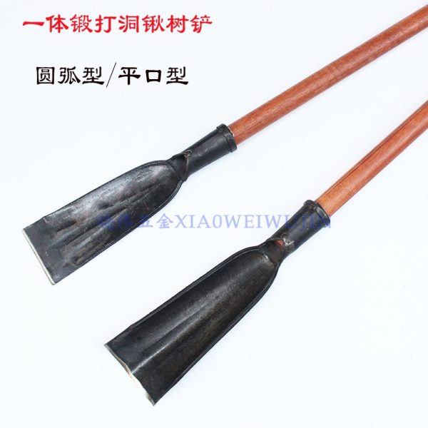 锻打一体树铲打洞锹挖树铲子起苗户外树根洛阳农用挖沟地神器铁锹