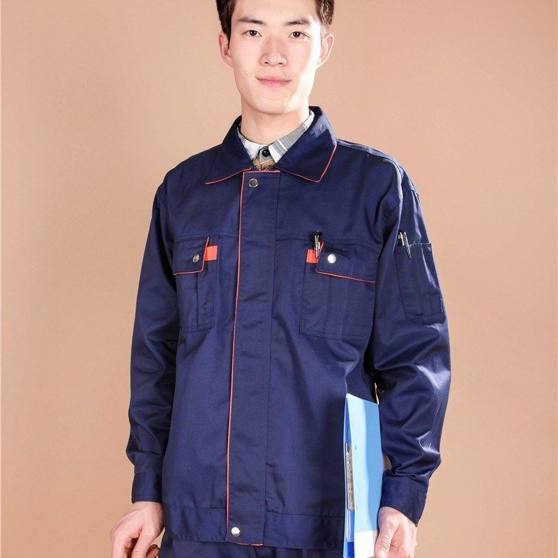 4S店汽修工人秋冬款工作服套装上班夹克衫绣花印字定LOGO车间厂服