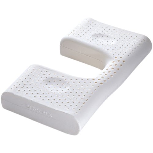 泰国乳胶凹型颈椎枕头圆柱型糖果型枕头护颈椎反弓矫正修复保健枕