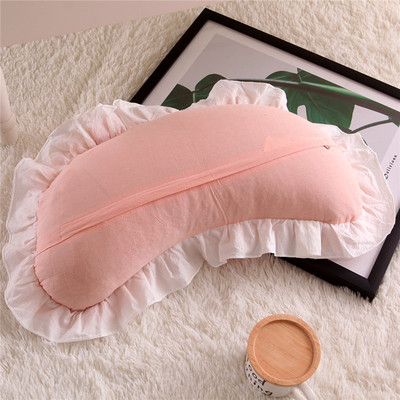 月牙枕头单人纯棉U形月牙形枕套决明子枕芯成人助眠护颈椎荞麦枕