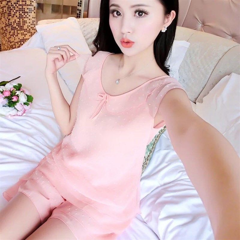 2019春秋夏女装漂亮雪纺料甜美可爱实用睡衣家居服换季大降价,女士内衣/男士内衣/家居服,睡衣/家居服套装,淘宝优惠券,粉丝福利购,淘宝优惠卷