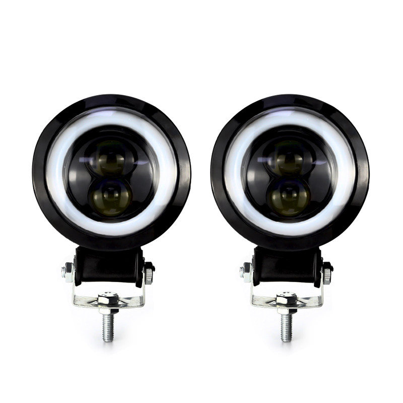 电动车摩托车天使眼射灯铺路灯切线灯外置led大灯12v高强光防水灯,电动车/配件/交通工具,电动车灯,淘宝优惠券,粉丝福利购,淘宝优惠卷