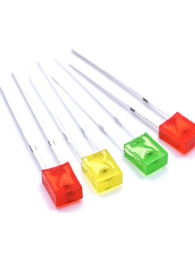 2X3X4方形直插LED灯2*5*7 白色红黄绿蓝粉紫色灯珠 234/257指示灯