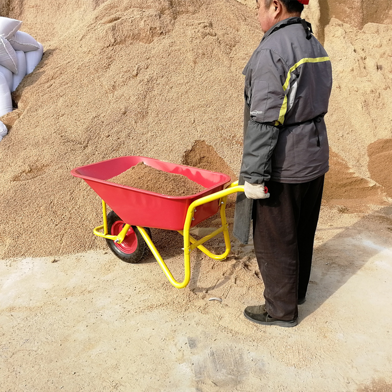 独轮车农用手推车建筑工地单轮小推车花园垃圾饲料斗车搬运车家用