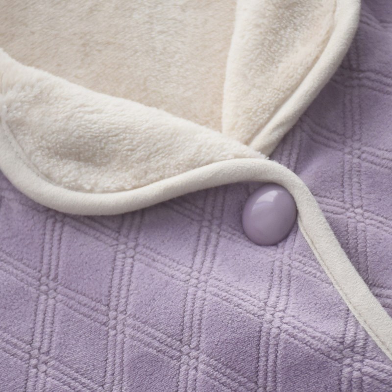 复合绒菱形暗格睡衣男女冬季加厚保暖加绒长袖长裤情侣家居服套装