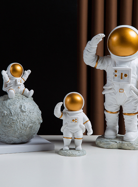 北欧创意宇航员摆件太空人客厅酒柜电视柜儿童房样板房家居装饰品