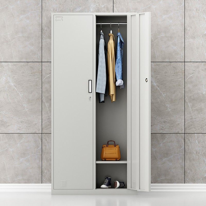 臻远两门更衣柜员工宿舍更衣柜加厚对开落地铁皮更衣柜带锁钢制柜,商业/办公家具,更衣柜,淘宝优惠券,粉丝福利购,淘宝优惠卷