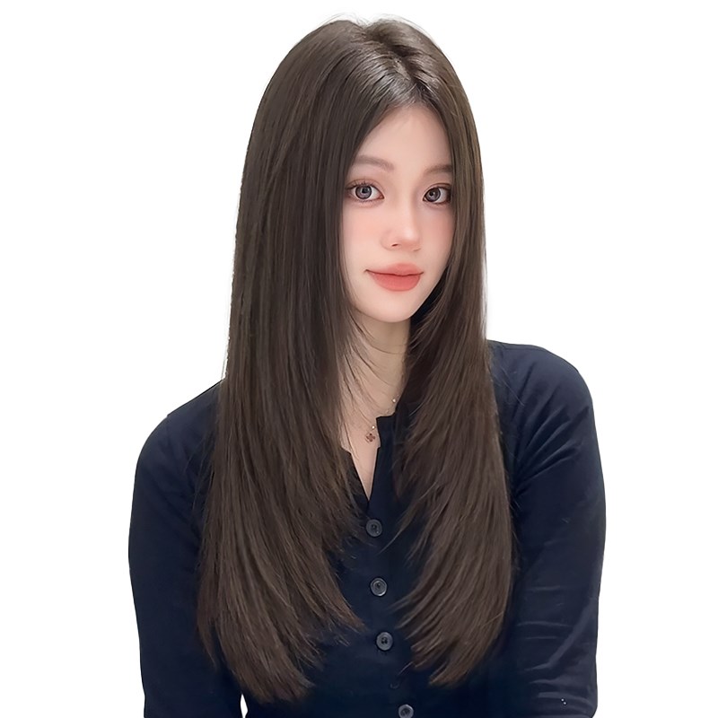 假发片女增发量蓬松高层次一片式u形假发片内扣卷隐形无痕接发片