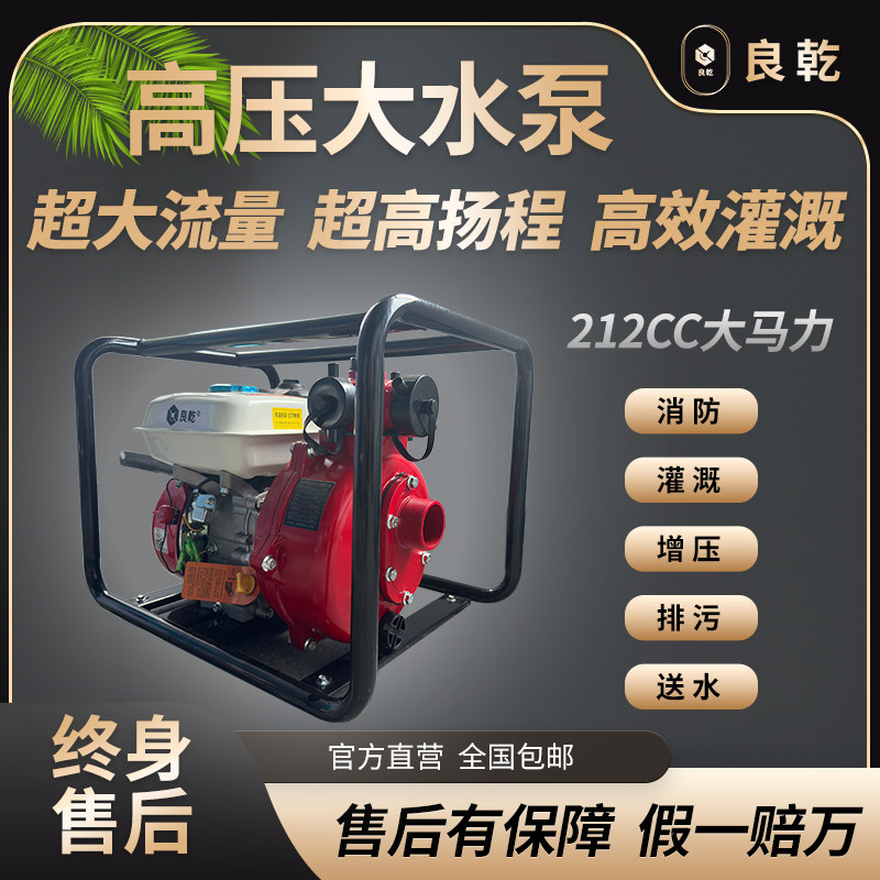 良乾双叶轮高压汽油机水泵