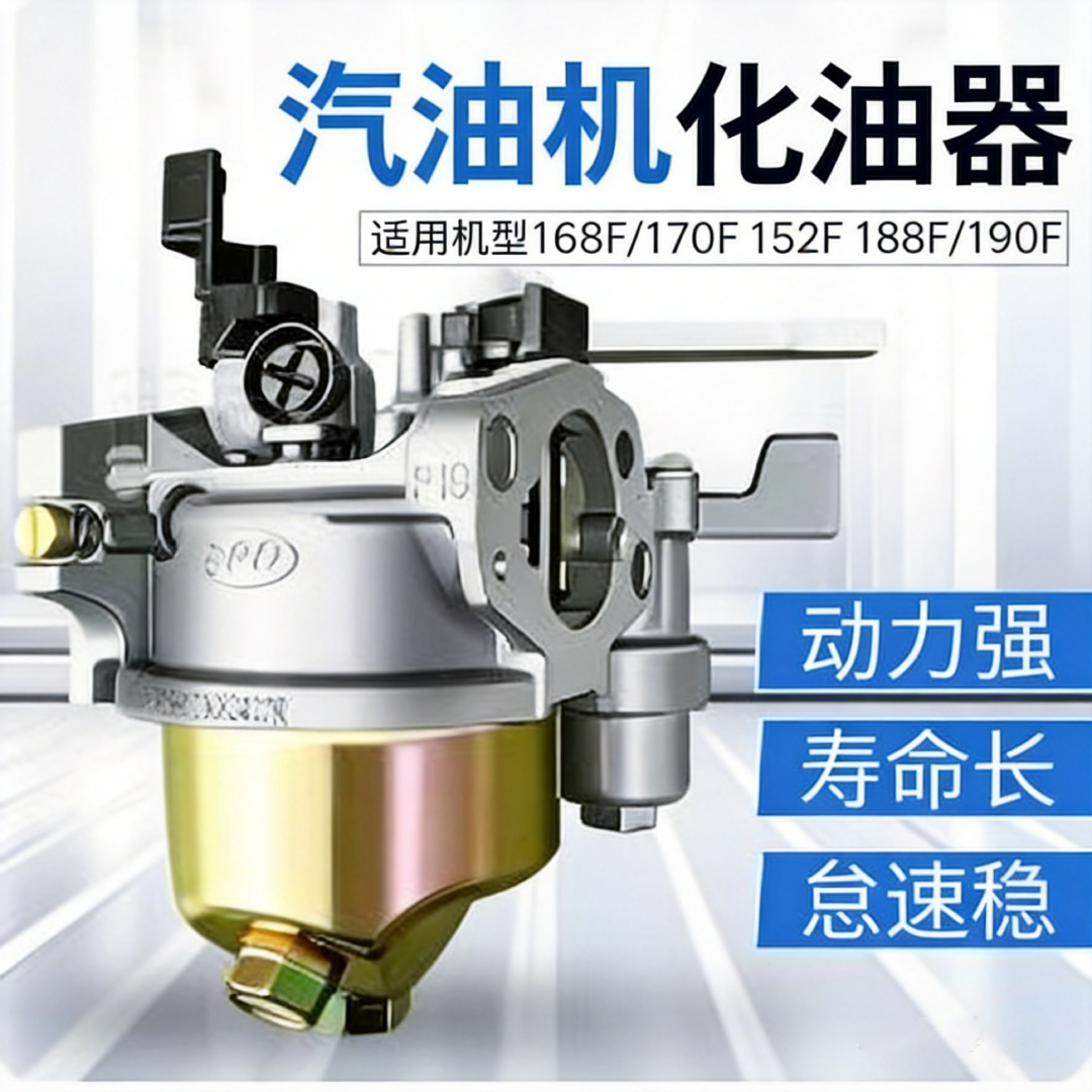 168f170f汽油机化油器配件原厂原装水泵微耕机化油器通用
