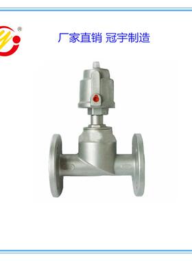 不锈钢04T型法兰气动角阀全钢DN10-DN50直角气动常闭角座阀