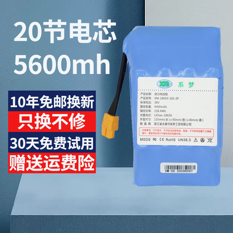 电动平衡车电池36v电瓶专通用平衡车双轮扭扭车锂电池组充电池42v