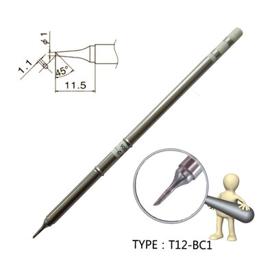 T12 -BC1/BC2/BCM3/C1/C4/BCM2无铅烙铁头马蹄形通用同款白光焊台
