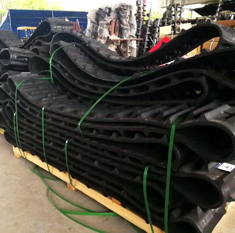 收割机履带小挖机履带工程机械同步带橡胶带履带式旋耕机耐用行走