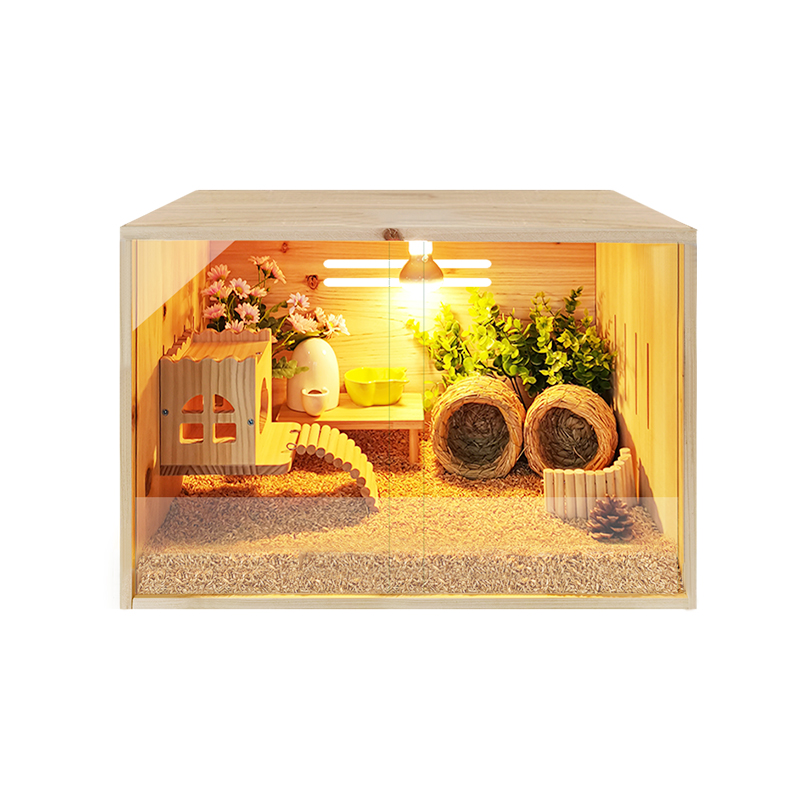 芦丁鸡宠物饲养箱全套四层笼子家用芦丁鸡宠物饲养箱全景房子
