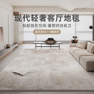 轻奢高级感防水防污简约现代沙发茶几毯卧室地垫 地毯客厅2024新款