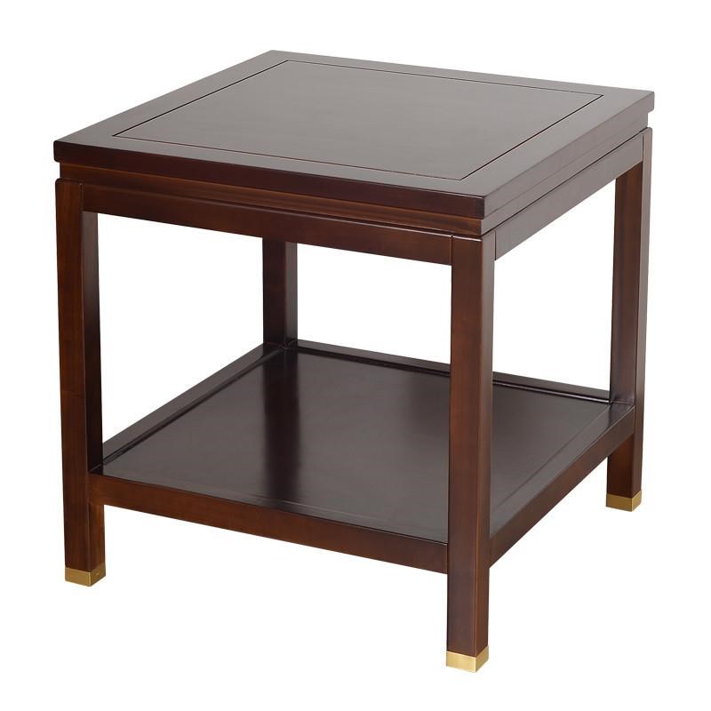 新中式实木花架盆景架鱼缸架奇石置物架沙发角几边几小茶几工艺品