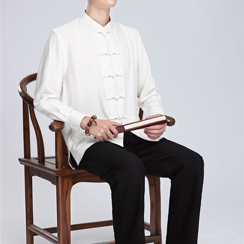高端中式衬衫汉服男唐装中国风牌男唐装汉服男装套装唐装唐装男款