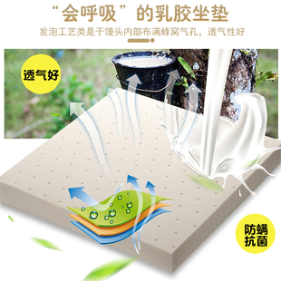 透气凉垫冰垫椅子垫办公室久坐座垫屁股垫子 花朵乳胶坐垫屁垫夏季